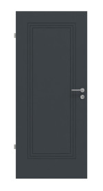 Frontansicht von Groove 21 ProLine Lack Anthrazit RAL 7016 Innentür - Hörmann