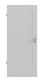 Frontansicht von Groove 21 ProLine Lack Grau RAL 7035 Innentür - Hörmann