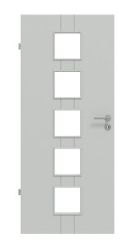 Frontansicht von Signum 23 LA 5 Basic Lack Grau RAL 7035 Innentür - Huga