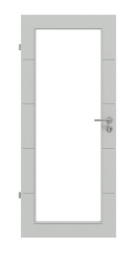 Frontansicht von Signum 27 LA 27 Basic Lack Grau RAL 7035 Innentür - Huga