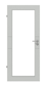 Frontansicht von Signum 29 LA 27 Basic Lack Grau RAL 7035 Innentür - Huga