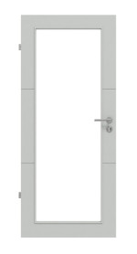 Frontansicht von Groove 31 LA 27 ProLine Lack Grau RAL 7035 Innentür - Hörmann