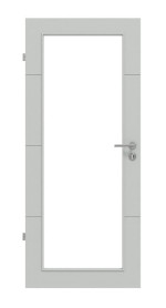 Frontansicht von Signum 34 LA 27 Basic Lack Grau RAL 7035 Innentür - Huga