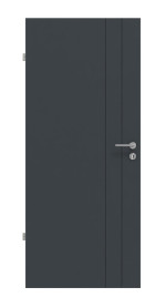 Frontansicht von Groove 44 ProLine Lack Anthrazit RAL 7016 Innentür - Hörmann