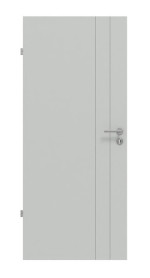 Frontansicht von Signum 44 Basic Lack Grau RAL 7035 Innentür - Huga