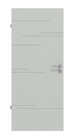 Frontansicht von Signum 50 Basic Lack Grau RAL 7035 Innentür - Huga