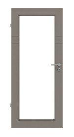 Frontansicht von Signum 78 LA 27 Basic Lack Taupe RAL 7048 Innentür - Huga