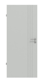 Frontansicht von Signum 85 Basic Lack Grau RAL 7035 Innentür - Huga