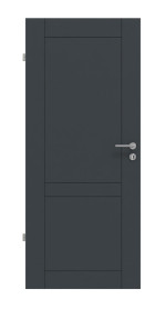 Frontansicht von Groove 92 ProLine Lack Anthrazit RAL 7016 Innentür - Hörmann
