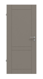 Frontansicht von Groove 92 ProLine Lack Taupe RAL 7048 Innentür - Hörmann