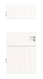 Frontansicht von Smart 2 quer Steel 79 Basic Durat Pino Weiß Innentür - Huga