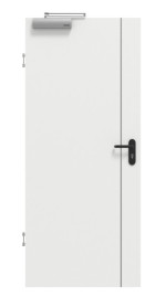 Frontansicht von GARANT Rauchschutztür Aura 850 Matt Weißlack 9016 G-TEC
