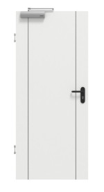 Frontansicht von GARANT Rauchschutztür Aura 851 Matt Weißlack 9016 G-TEC