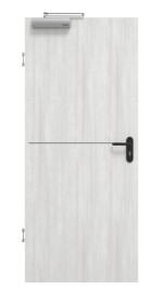 Frontansicht von GARANT Rauchschutztür Corona 831 Authentic Grigio CePaL