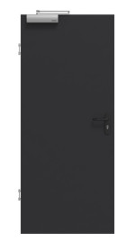Frontansicht von GARANT Rauchschutztür Matt RAL 9005 G-TEC