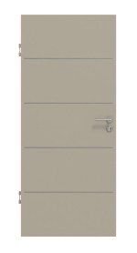 Frontansicht von GARANT Schallschutztür Aura 830 Matt Seidengrau 7044 G-TEC