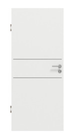 Frontansicht von GARANT Schallschutztür Aura 832 Matt Weißlack 9016 G-TEC