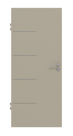Frontansicht von GARANT Schallschutztür Aura 834 Matt Seidengrau 7044 G-TEC