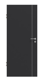 Frontansicht von GARANT Schallschutztür Aura 850 Matt RAL 9005 G-TEC