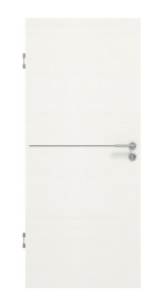 Frontansicht von GARANT Schallschutztür Corona 731 Quer Authentic Bianco CePaL