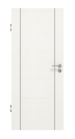 Frontansicht von GARANT Schallschutztür Corona 751 Quer Authentic Bianco CePaL