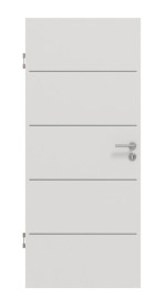 Frontansicht von GARANT Schallschutztür Corona 830 Silver Grey CePaL