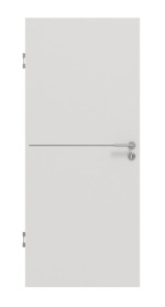 Frontansicht von GARANT Schallschutztür Corona 831 Silver Grey CePaL