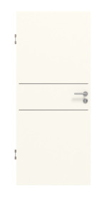 Frontansicht von GARANT Schallschutztür Corona 832 Pearl White CePaL