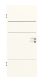 Frontansicht von GARANT Schallschutztür Corona 833 Pearl White CePaL