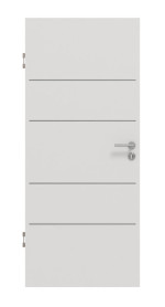 Frontansicht von GARANT Schallschutztür Corona 833 Silver Grey CePaL