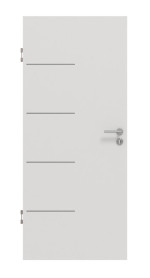 Frontansicht von GARANT Schallschutztür Corona 834 Silver Grey CePaL
