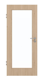 Frontansicht von GARANT Schallschutztür Authentic Achat GCK08 mit Lichtausschnitt LA-2