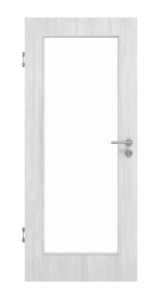 Frontansicht von GARANT Schallschutztür Authentic Grigio CePaL mit Lichtausschnitt LA-2