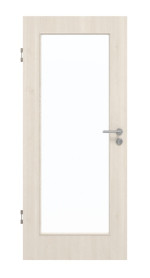 Frontansicht von GARANT Schallschutztür Authentic Perl GCK08 mit Lichtausschnitt LA-2