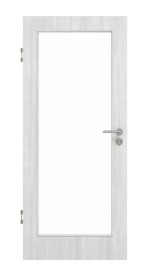 Frontansicht von GARANT Schallschutztür Authentic Grigio CePaL mit Lichtausschnitt LA-3