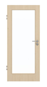 Frontansicht von GARANT Schallschutztür Authentic Sand CePaL mit Lichtausschnitt LA-3