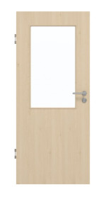 Frontansicht von GARANT Schallschutztür Authentic Sand GCK08 mit Lichtausschnitt LA-6