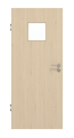 Frontansicht von GARANT Schallschutztür Authentic Sand GCK08 mit Lichtausschnitt LA-7