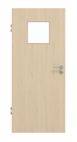 Frontansicht von GARANT Schallschutztür Authentic Sand GCK08 mit Lichtausschnitt LA-8