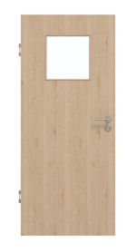 Frontansicht von GARANT Schallschutztür Authentic Achat GCK08 mit Lichtausschnitt LA-9