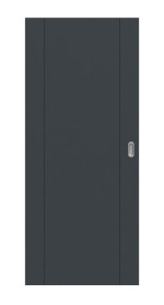 Frontansicht von Signum 16 Basic Lack Anthrazit RAL 7016 Schiebetür - Huga