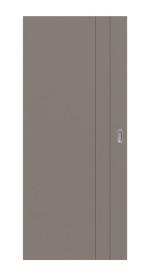 Frontansicht von Signum 44 Basic Lack Taupe RAL 7048 Schiebetür - Huga