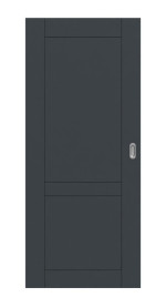Frontansicht von Signum 92 Basic Lack Anthrazit RAL 7016 Schiebetür - Huga