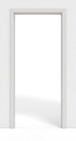 Frontansicht von GARANT Schiebetürsystem in der Wand laufend 0160-60 Silver Grey CePaL