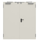 Frontansicht von TECKENTRUP Innentür-Set 2-flg. Stahl mit Feuerschutzfunktion T90-2 FSA-62 inkl. Eckzarge