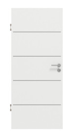 Frontansicht von GARANT Wärmeschutztür Aura 830 Matt Weißlack 9016 G-TEC