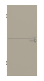 Frontansicht von GARANT Wärmeschutztür Aura 831 Matt Seidengrau 7044 G-TEC