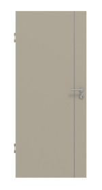 Frontansicht von GARANT Wärmeschutztür Aura 850 Matt Seidengrau 7044 G-TEC