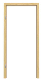 Frontansicht von Blendrahmen Limba furniert lackiert mit eckiger Kante - Deine Tür
