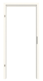 Frontansicht von GARANT Zarge für Nassraumtüren 0105-60 Pearl White Resopal mit eckiger Kante